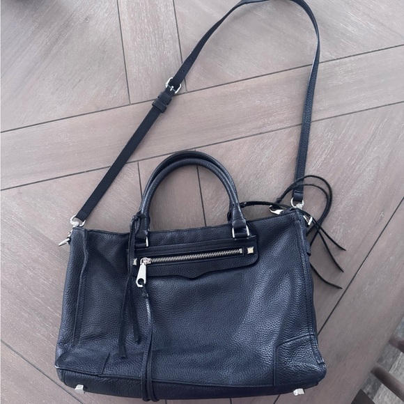 Rebecca Minkoff Black Crossbody Bag with Silver Accents - Picture 2 of 16